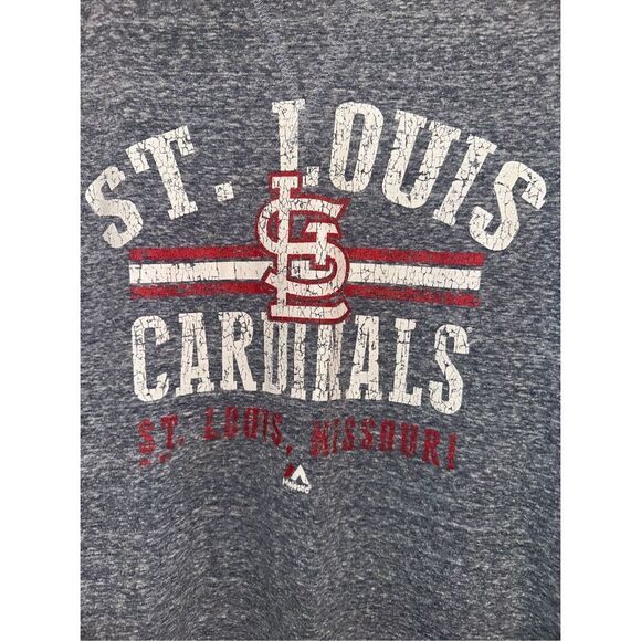 St. Louis Cardinals -  Crew Neck Drop Shoulder Sweatshirt - Women’s XL - Picture 2 of 4